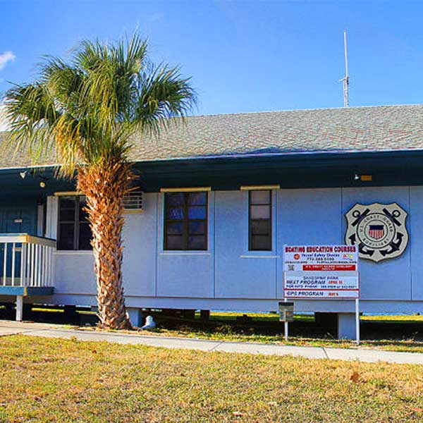 Coast Guard Auxiliary Station at Sandsprit Park, Port Salerno, FL.