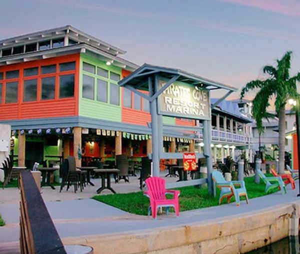 The Pirate's Cove Resort - a hotel, marina, restaurant and tiki bar in historic Port Salerno.