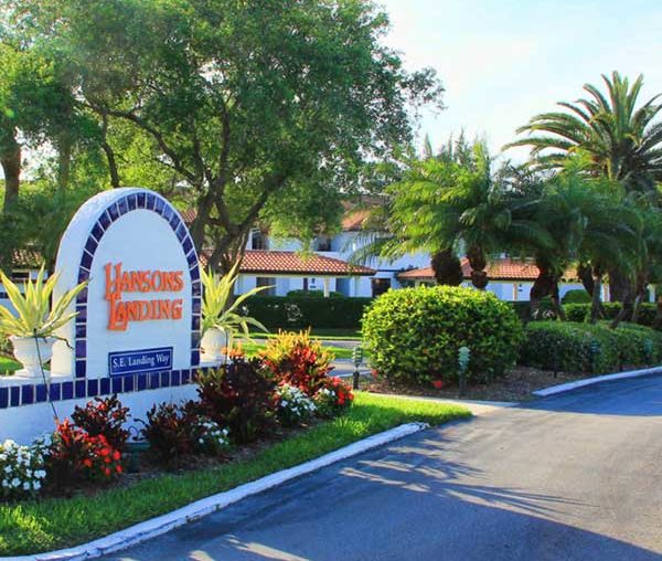 Hanson's Landing Community Sign, Cove Road