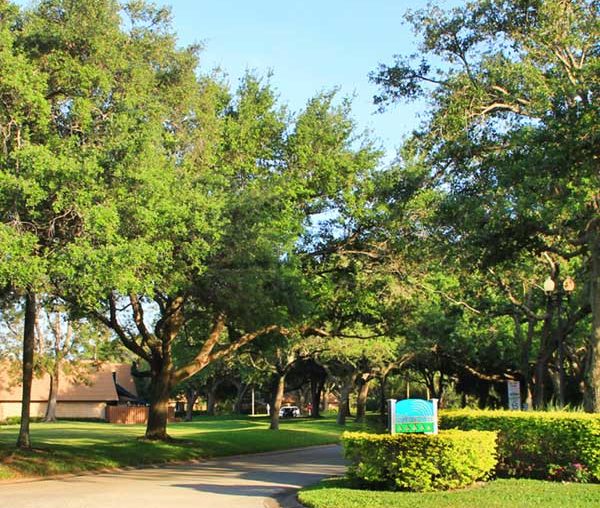 River Pines Community Sign, Cove Road