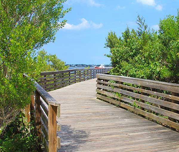 Twin Rivers Park on the St Lucie Inlet