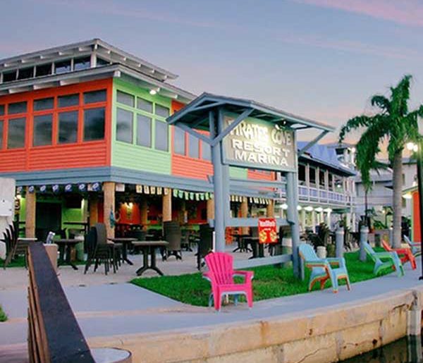 The Pirate's Cove Resort - a hotel, marina, restaurant and tiki bar in historic Port Salerno.